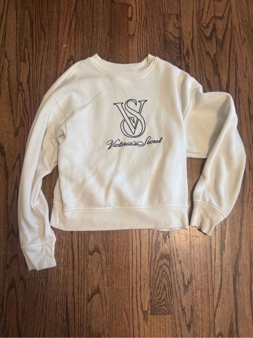 Victoria's Secret white Logo Pullover Sweatshirt